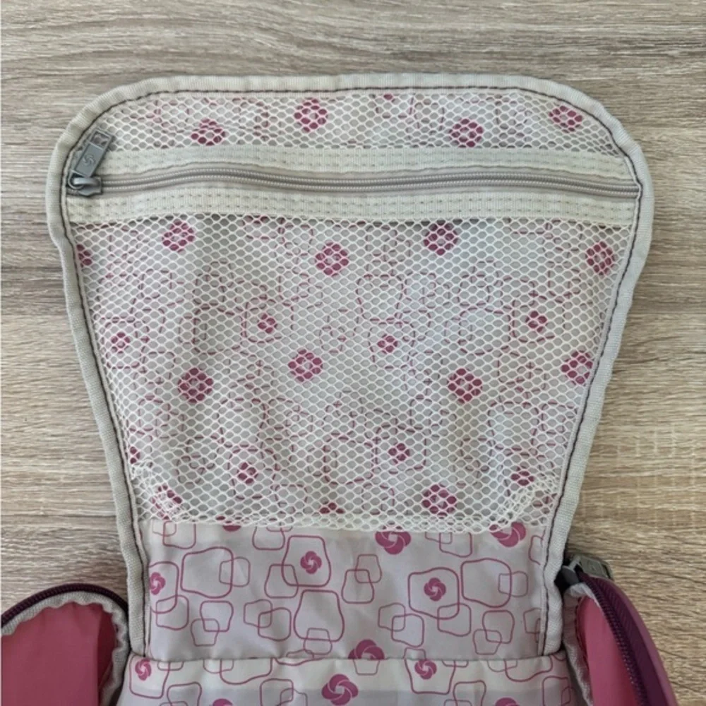 Samsonite Cosmetics Pink Travel‎ Storage Toiletry Make Up Zip Bag